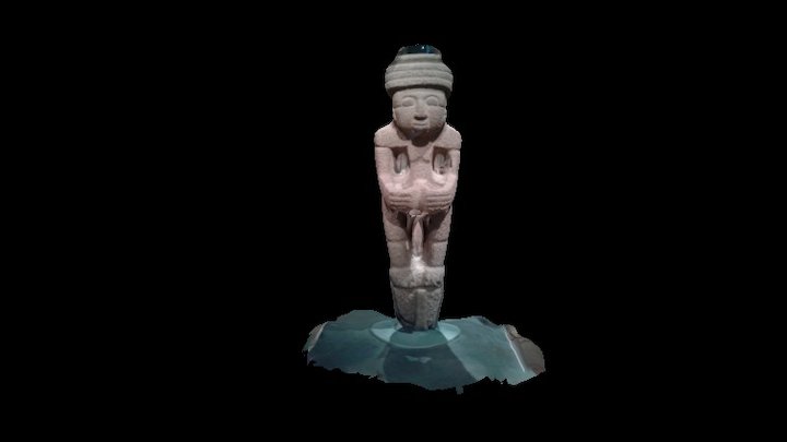 Guatemalan Boundary Marker Statue 3D Model