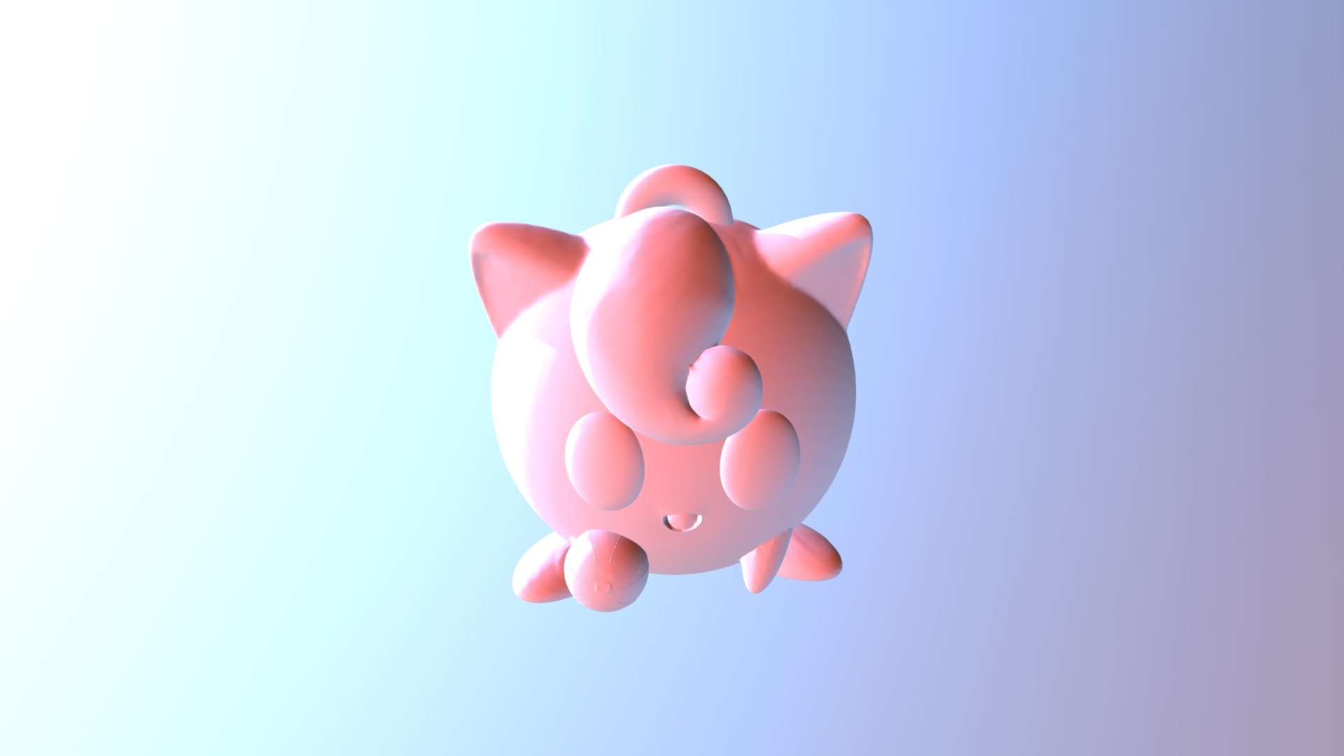 Jigglypuff Christmas Ornament - 3D model by Jeremiah Brathwaite ...