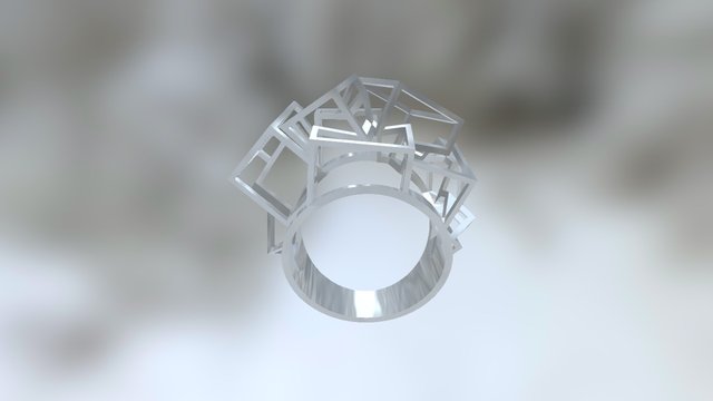 Cubelry complex ring 3D Model