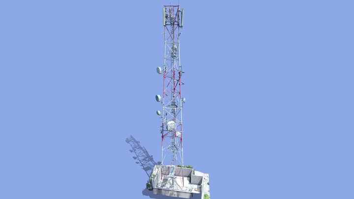Cell Tower, Telecom, Mobile, برج اتصالات 3D Model
