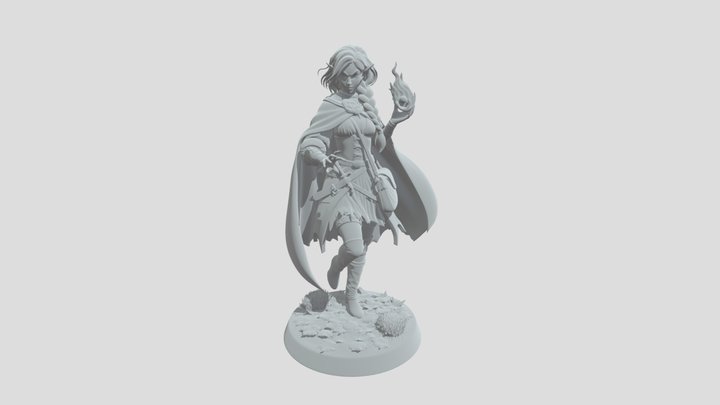 Eflin Elfo del sole 3D Model