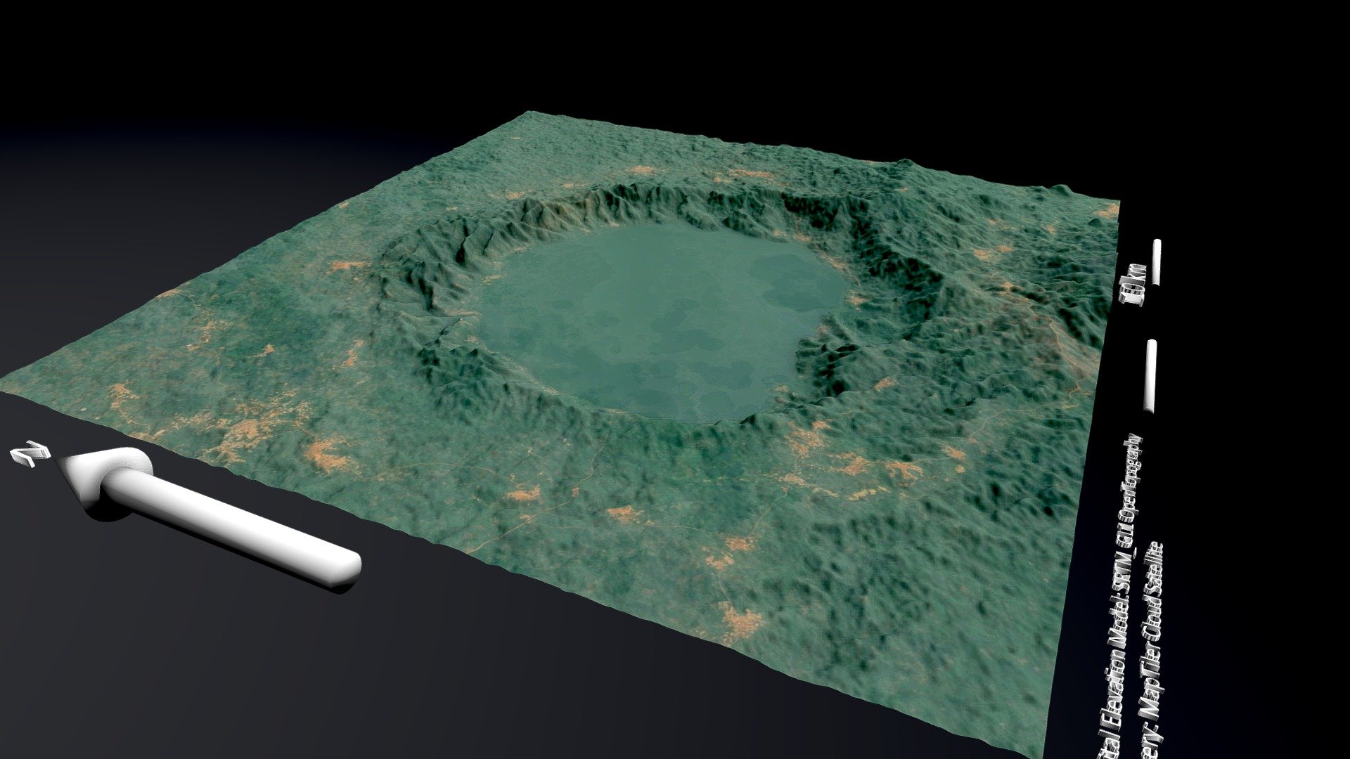Lake Bosumtwi impact crater, Ghana