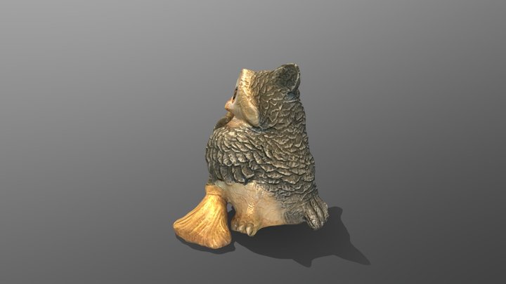 Owl Sweeping 3D Model