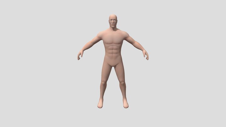 Male human character 3D Model