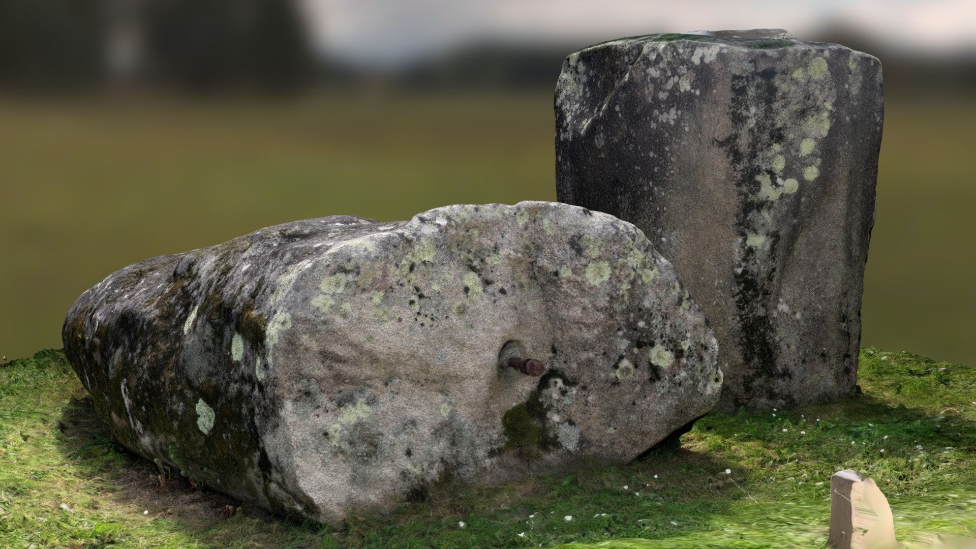 Menhir Couché — Sketchfab embed 3D viewer