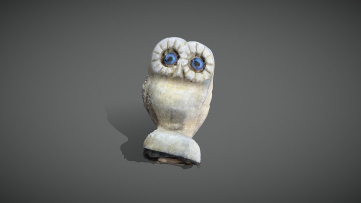 Owl miniature statue - 3D model 3D Model