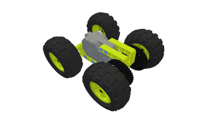 LEGO MOC - Double Side Off Road Stunt Car 3D Model