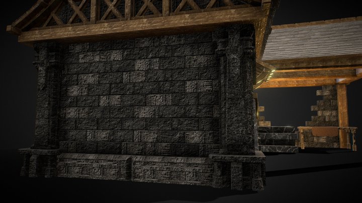 medieval blacksmith house 3D Model