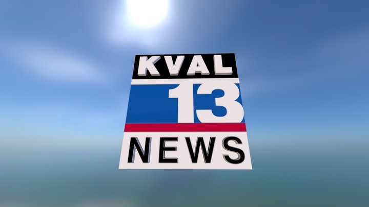 KVAL logo 3D Model