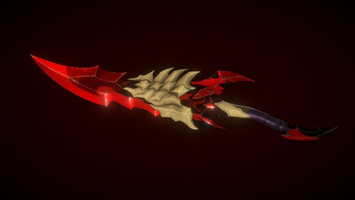 Kamish's Wrath Dagger - Right 3D Model