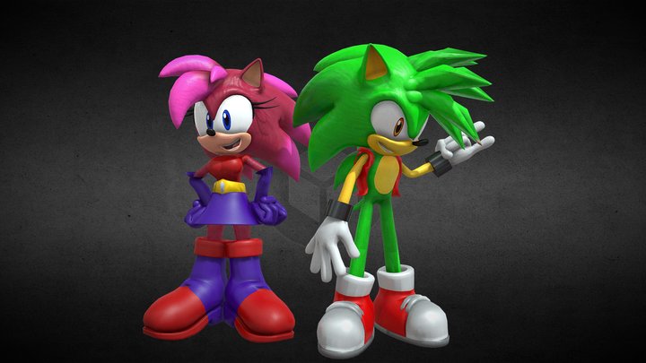 Sonia & Manic 3D Model
