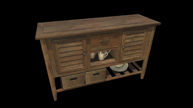 Kitchen-shelves 3D models - Sketchfab