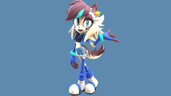 Commission - Blue 3D Model