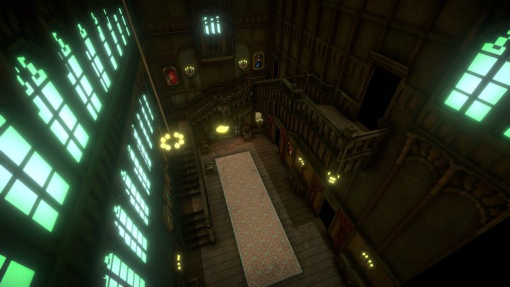 Crimson Peak Great Hall - The Padre Game 3D Model