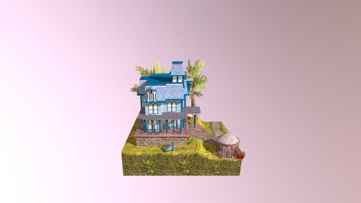 Dae Diorama Grandma's House 3D Model