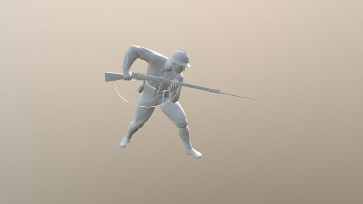 srb vojnik 3D Model