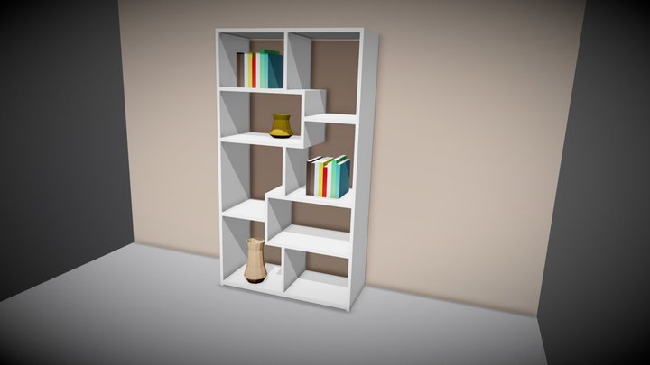 Household Props Challenge - Day12 Bookshelf 3D Model