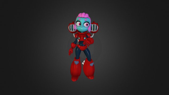 Bubble gum Rocketeer 3D Model