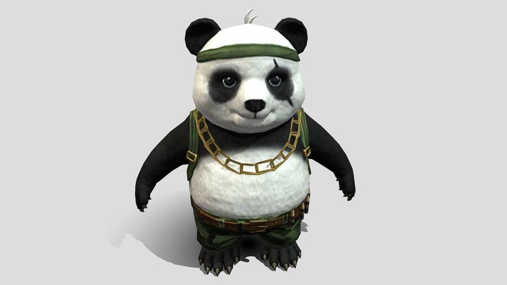 Panda free fire 3D Model