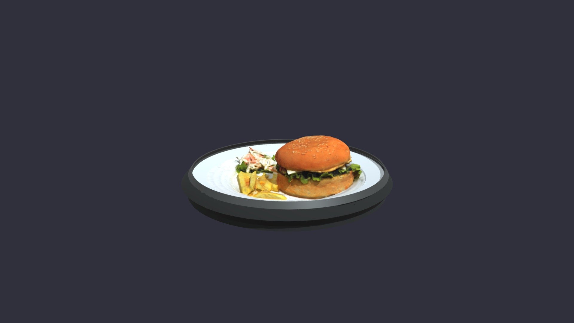 Burgerwithcheeseandfries