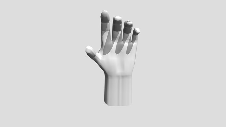Hand Low Poly - Man [FREE] 3D Model