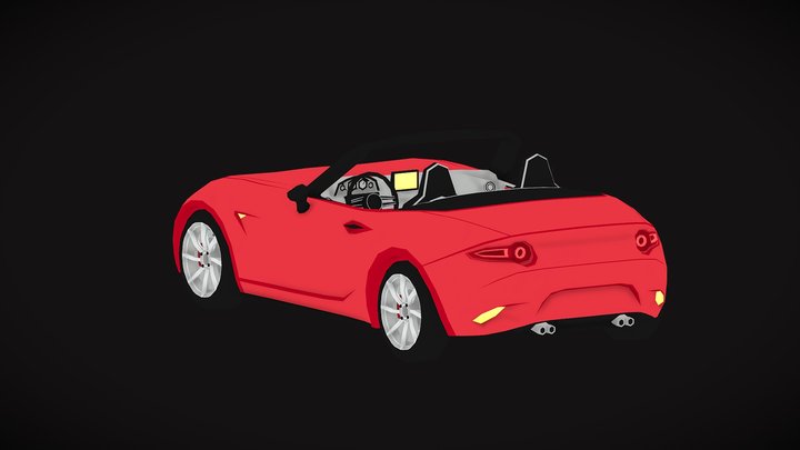 Mazda Miata MX5 ND Cartoon Style 3D Model