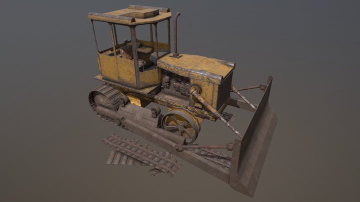 Bulldozer 3D Model
