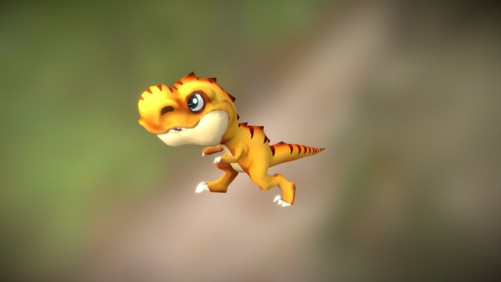 Dino Go Go _ T Rex 3D Model