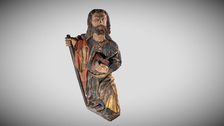 St Philip, Notke altar 3D Model