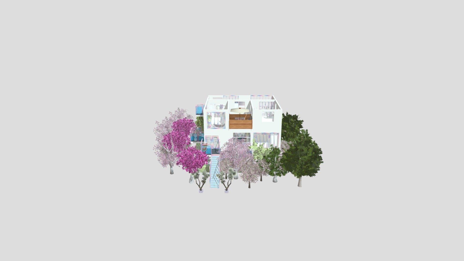 Rainbow house