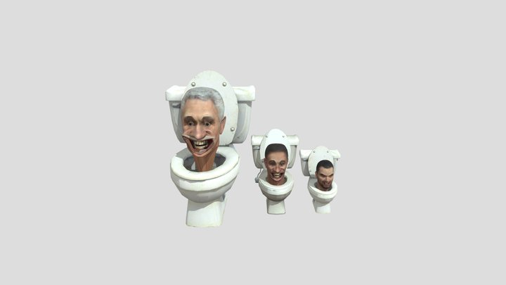 ToiletLargePack 3D Model