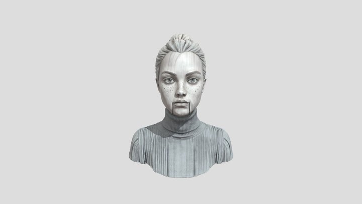 Wooden Expression 3D Model