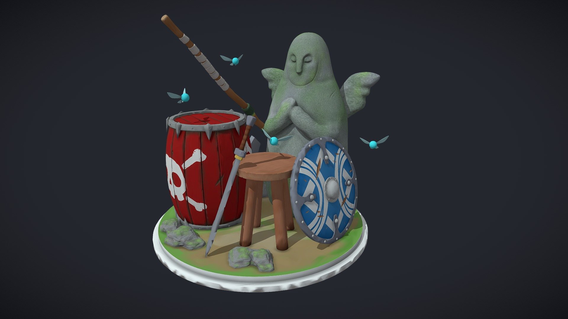 LoZ Adventurer's Camp - Digital Sculpt