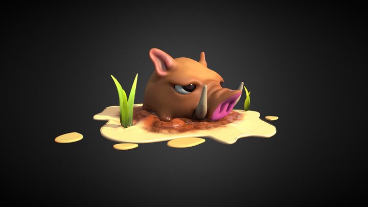 "Boar-ed" 3D Model