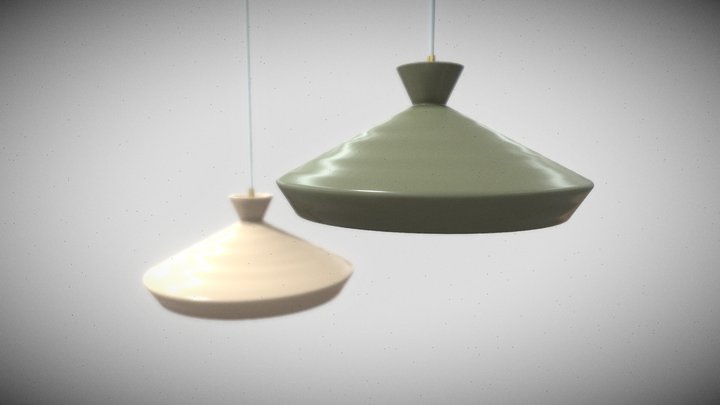 Tagi Ceramic pendant lamp 3D Model