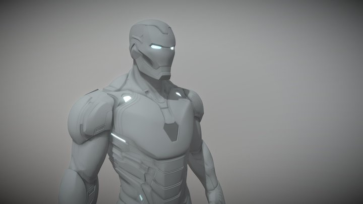 Iron-man-mark-85 {No Texture} 3D Model