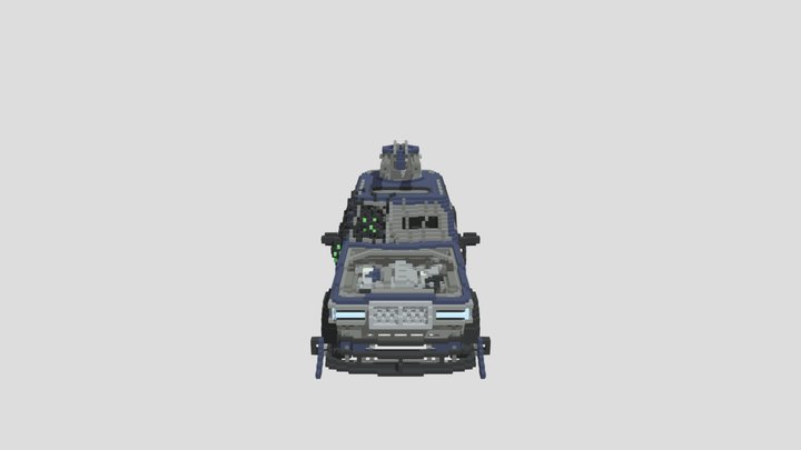 Voxel Car - 4 3D Model