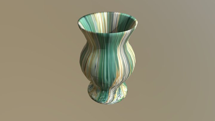 Vaso D' Onice Verde 3D Model