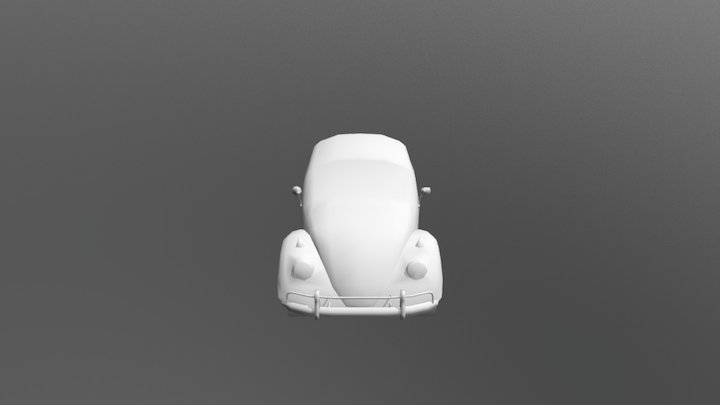 1963 VW Beetle Low Poly 3D Model