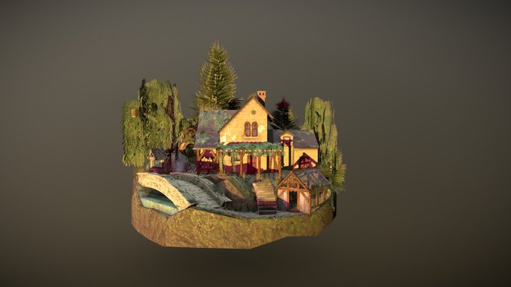 DAE Diorama - Grandma's House 3D Model