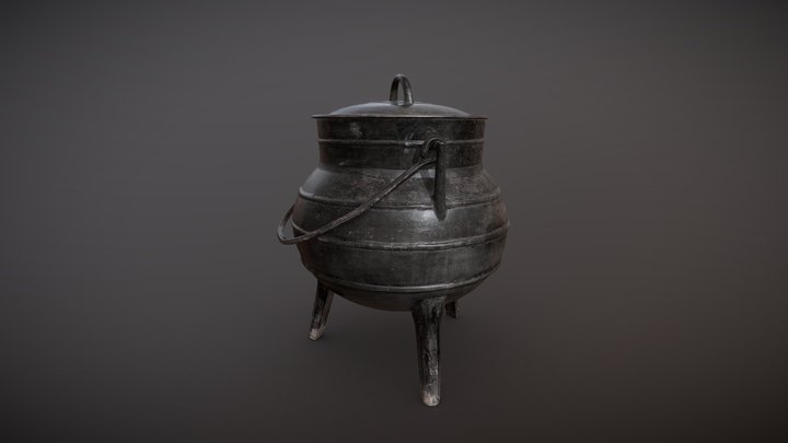 Pote de ferro 3D Model