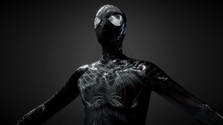 Symbiote Spider-Man 3 - Andrew Garfield 3D Model