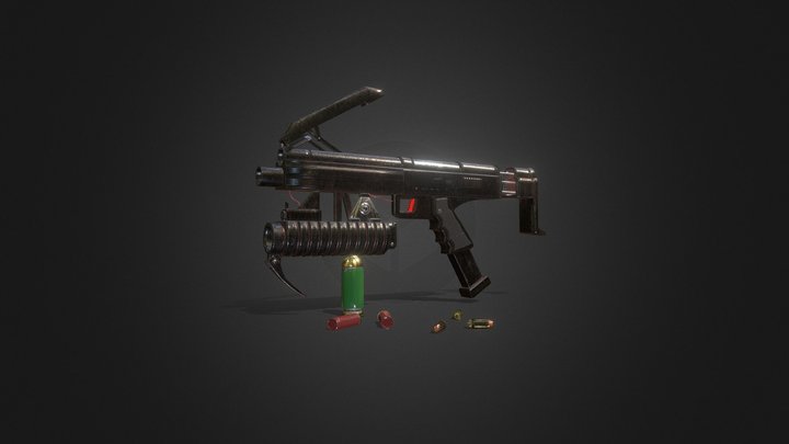 Tactical Transform Gun 3D Model