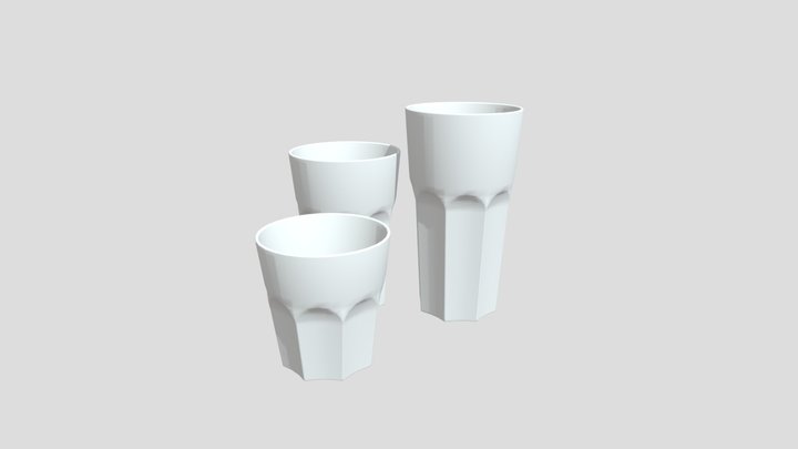 Ikea - Pokal Glass Cups 3D Model
