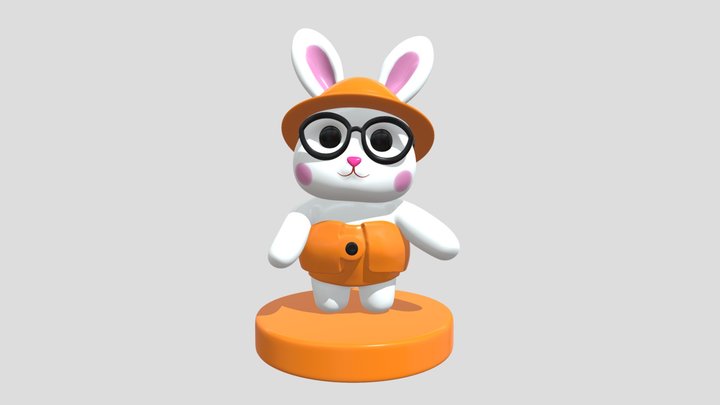 Rabbit - Cute Animal Character 3D Model