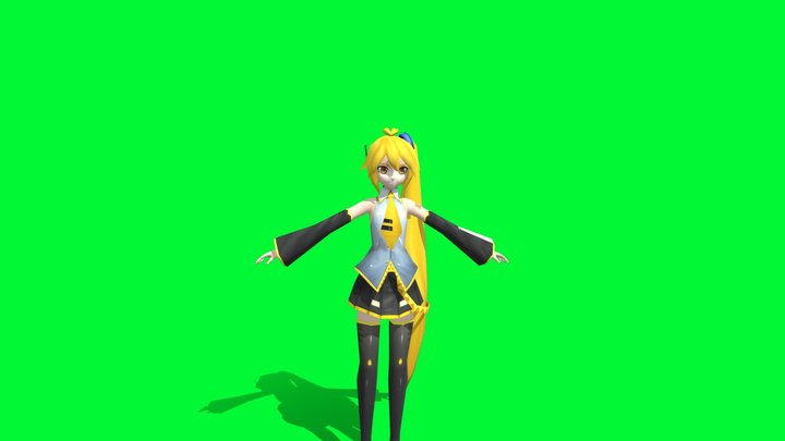PSP - Hatsune Miku Project DIVA Extend - Akita N 3D Model