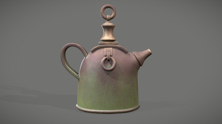 Old Teapot 3D Model