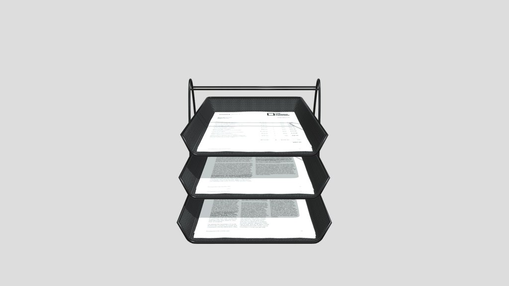 Desktop Filing System With Documents