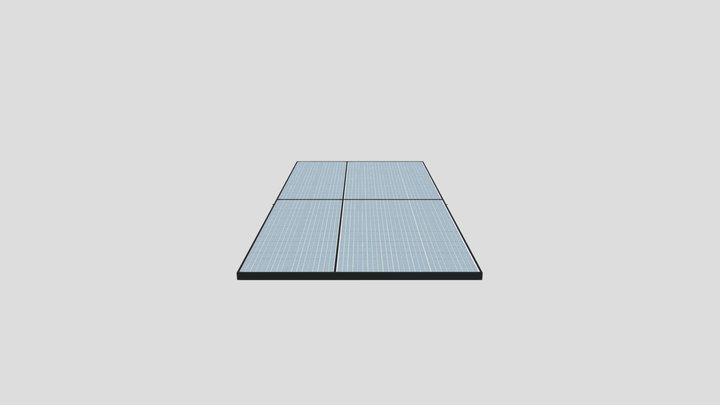 solar panel 3D Model