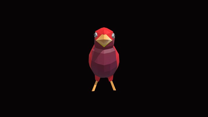 Ab001-Red-Bird 3D Model